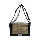 Sac Porté Épaule Chanel Reverso Boy Flap Old Medium Cuir - Noir