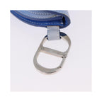 Pochette Christian Dior Saddle Wristlet Clutch Cuir - Bleu