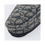 Pochette Christian Dior Saddle Zip Toile - Bleu Marine