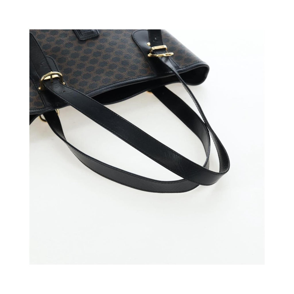 Sac Porté Épaule Celine C Macadam Tote Pvc - Noir
