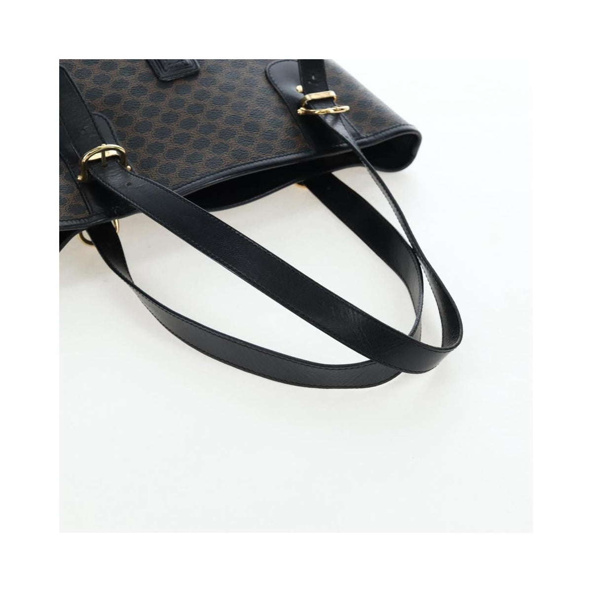 Sac Porté Épaule Celine C Macadam Tote Pvc - Noir