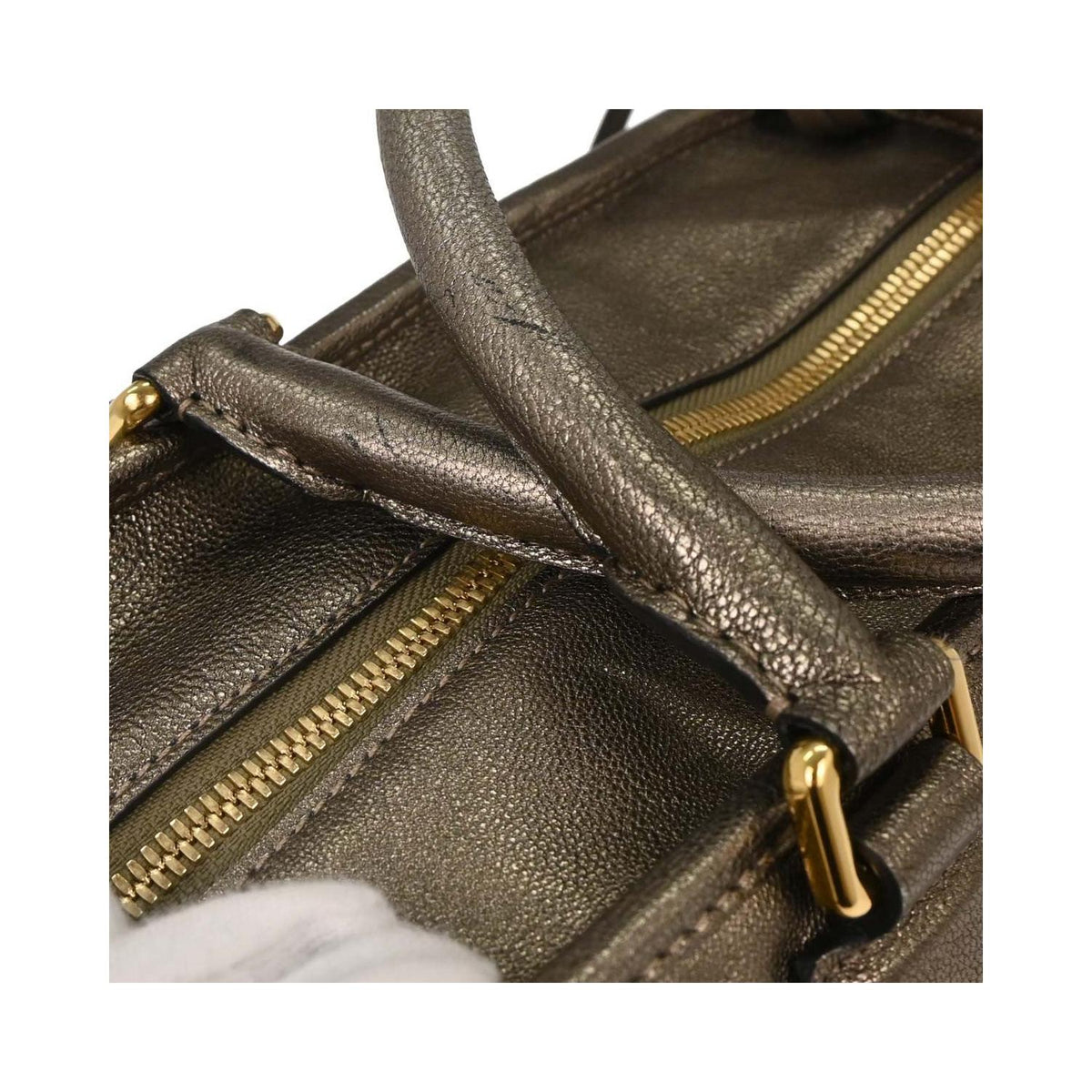 Sac À Main Loewe Amazona 36 Cuir - Or