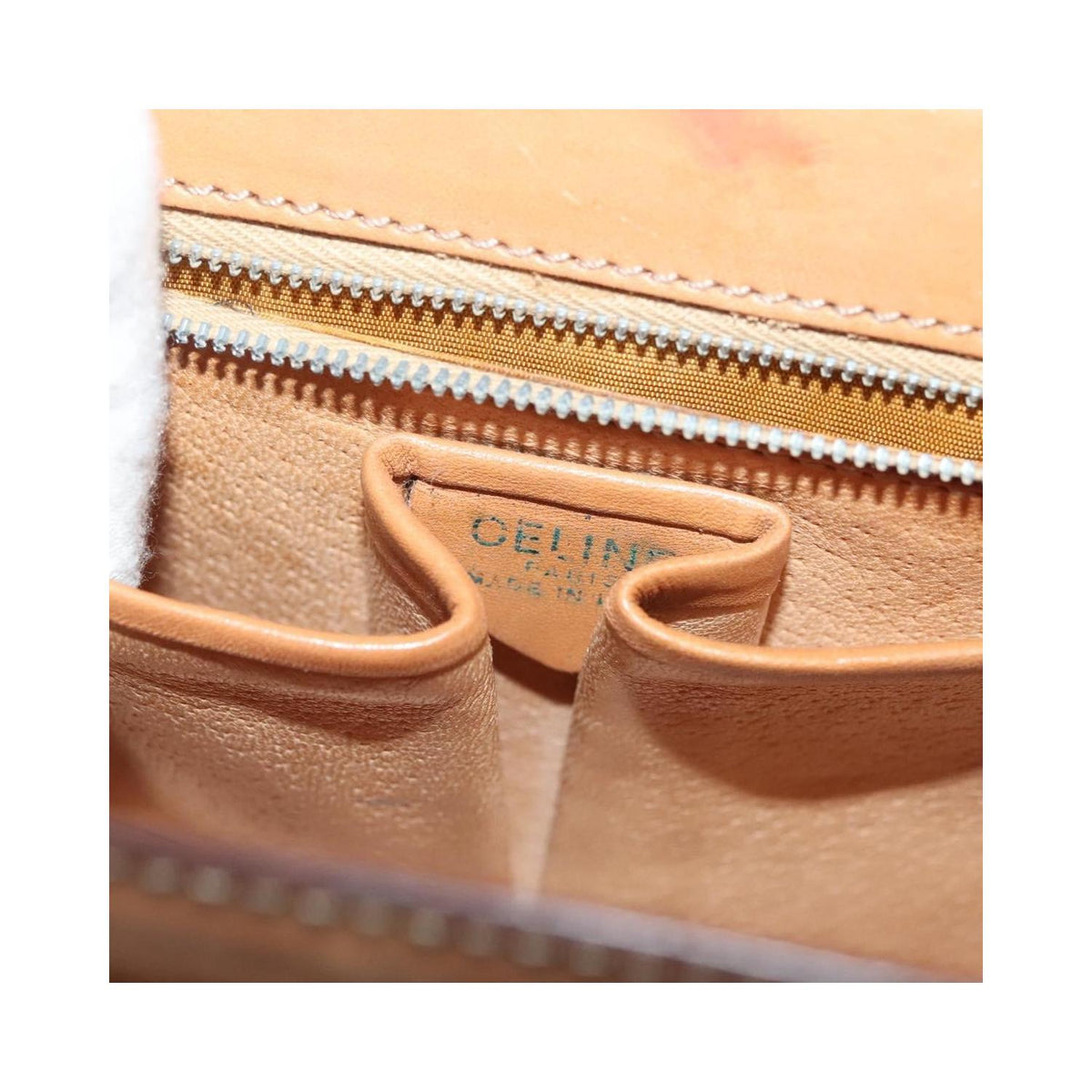 Sac À Main Celine Macadam Handbag Toile - Marron