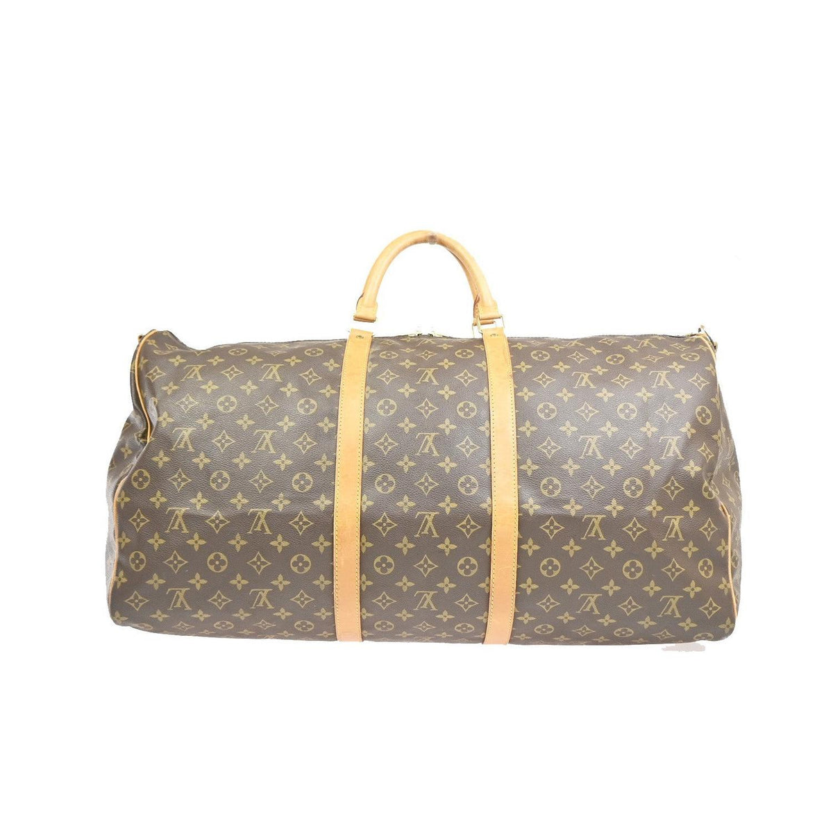 Bolsa de viaje Louis Vuitton Keepall Bandoulière 60 de lona - Marrón