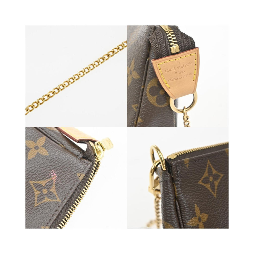 Pochette Louis Vuitton Mini Pochette Accessoires Mini Cuir - Marron