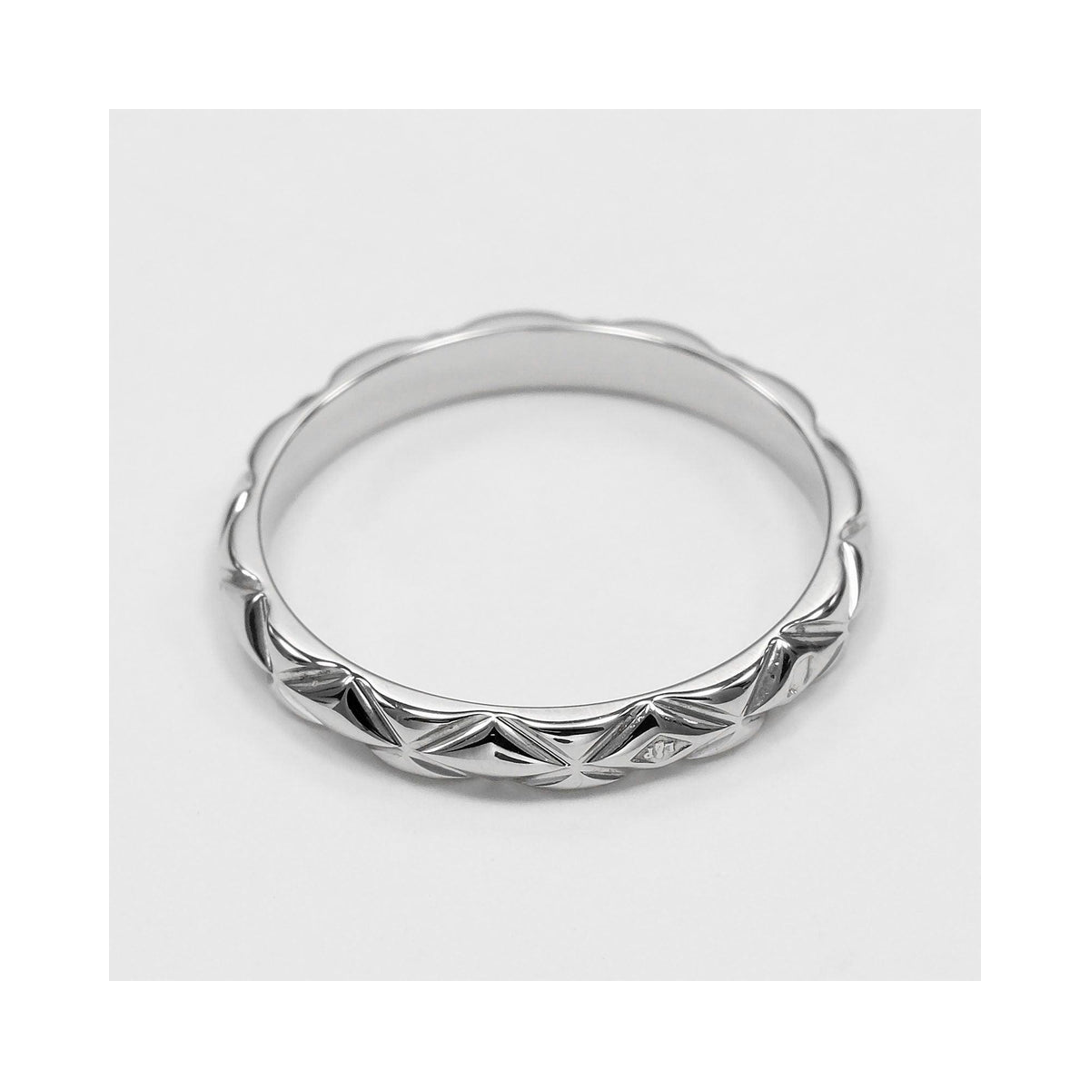 Bague Chanel Matelasse Platinum - Argent