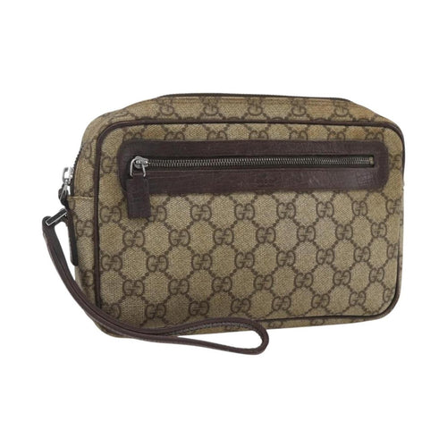 Gucci Wristlet Clutch GG Coated Canvas Product Image