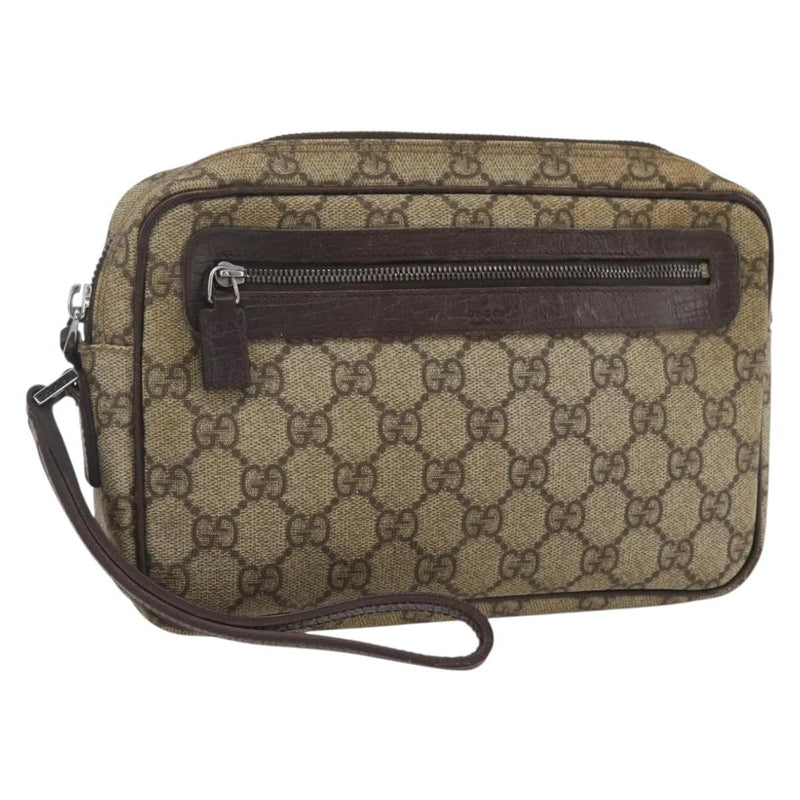 Gucci Wristlet Clutch GG Coated Canvas Product Image