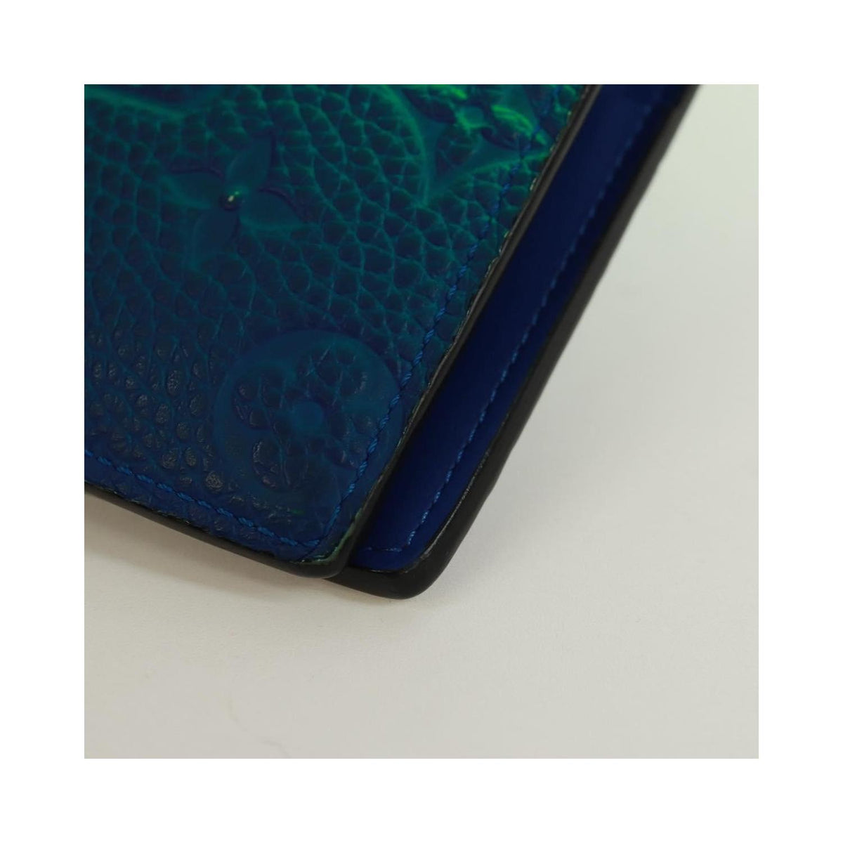 Portefeuille Louis Vuitton Brazza Cuir - Vert