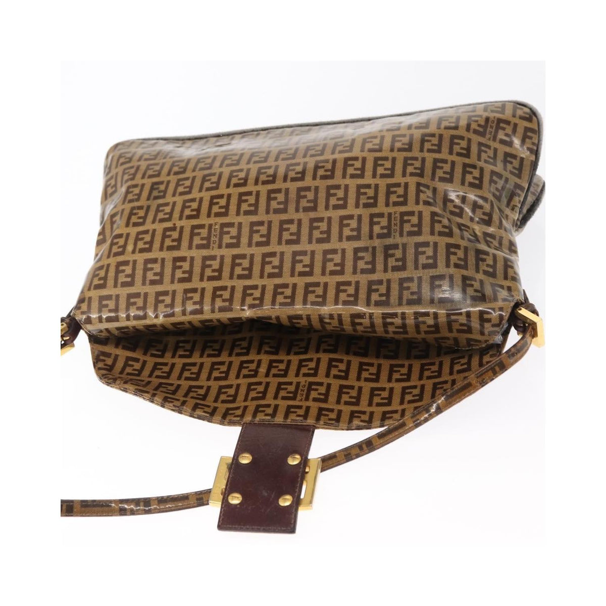 Fendi Mamma Baguette PVC shoulder bag - Brown