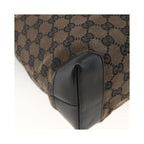 Cabas Gucci Vintage Front Pocket Tote Toile - Noir