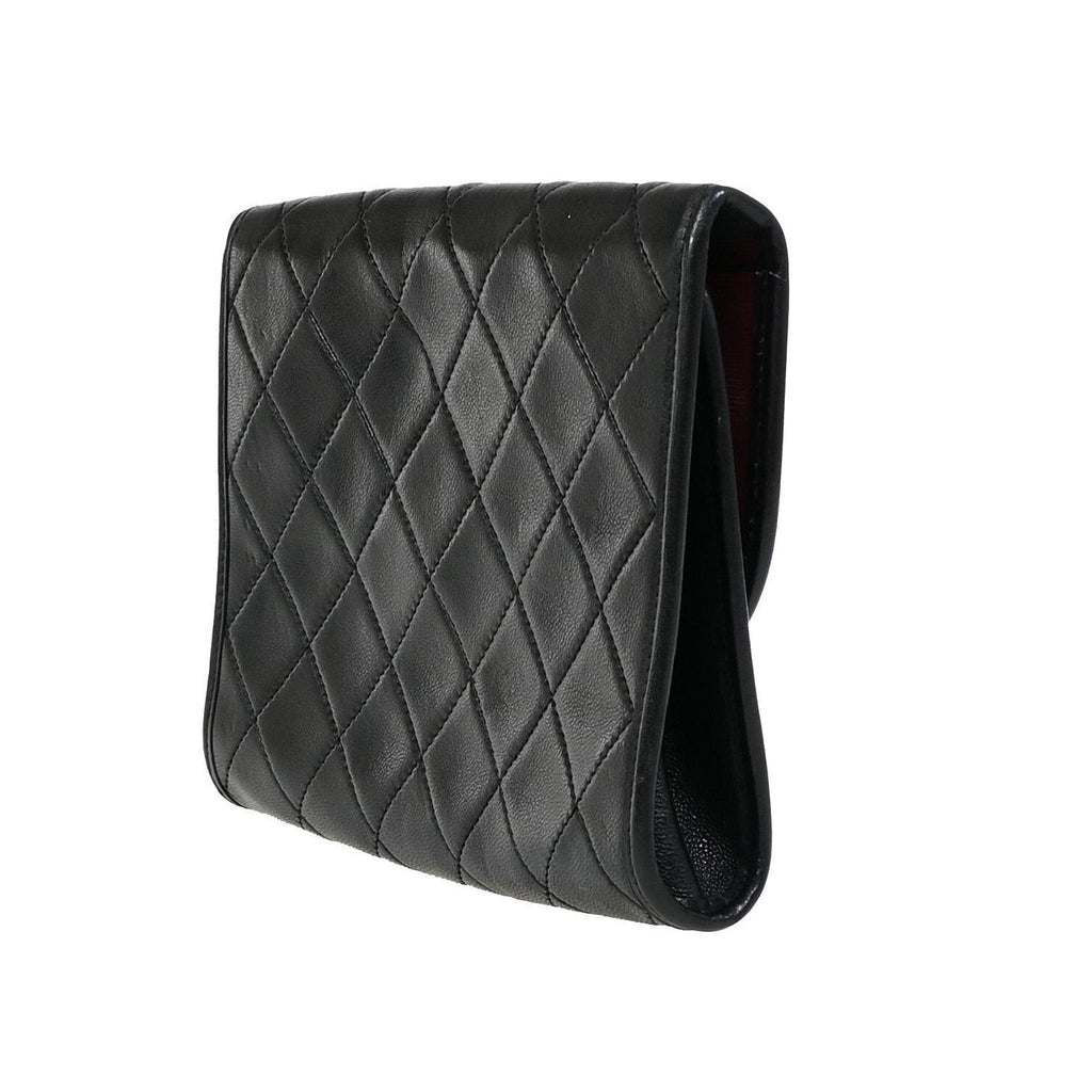 Sac Chanel Vintage Round Flap Small Cuir - Noir