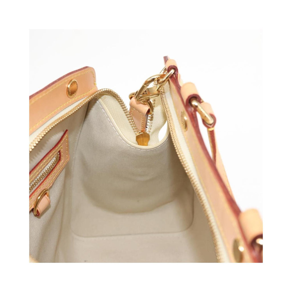 Sac Louis Vuitton Brea Handbag Mm Cuir Verni - Beige