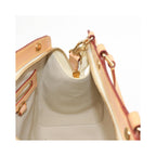 Sac Louis Vuitton Brea Handbag Mm Cuir Verni - Beige