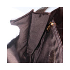 Sac Porté Épaule Chanel Vintage Logo Flap Messenger Medium Cuir - Marron
