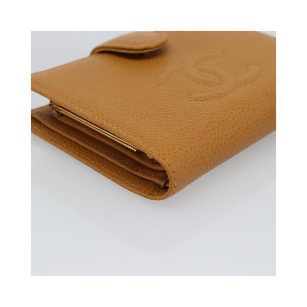 Portefeuille Chanel Timeless Cc French Compact Cuir - Marron