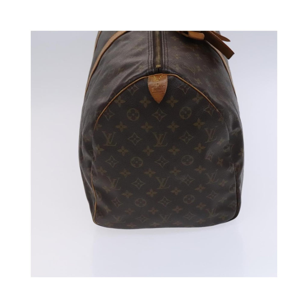 Louis Vuitton Keepall 55 canvas travel bag – brown