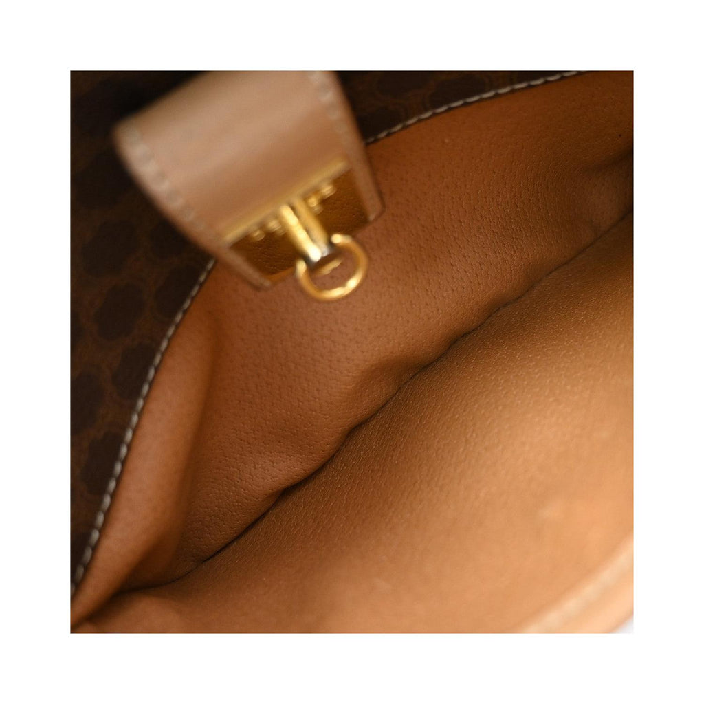 Sac Porté Épaule Celine Macadam Large Pvc - Marron