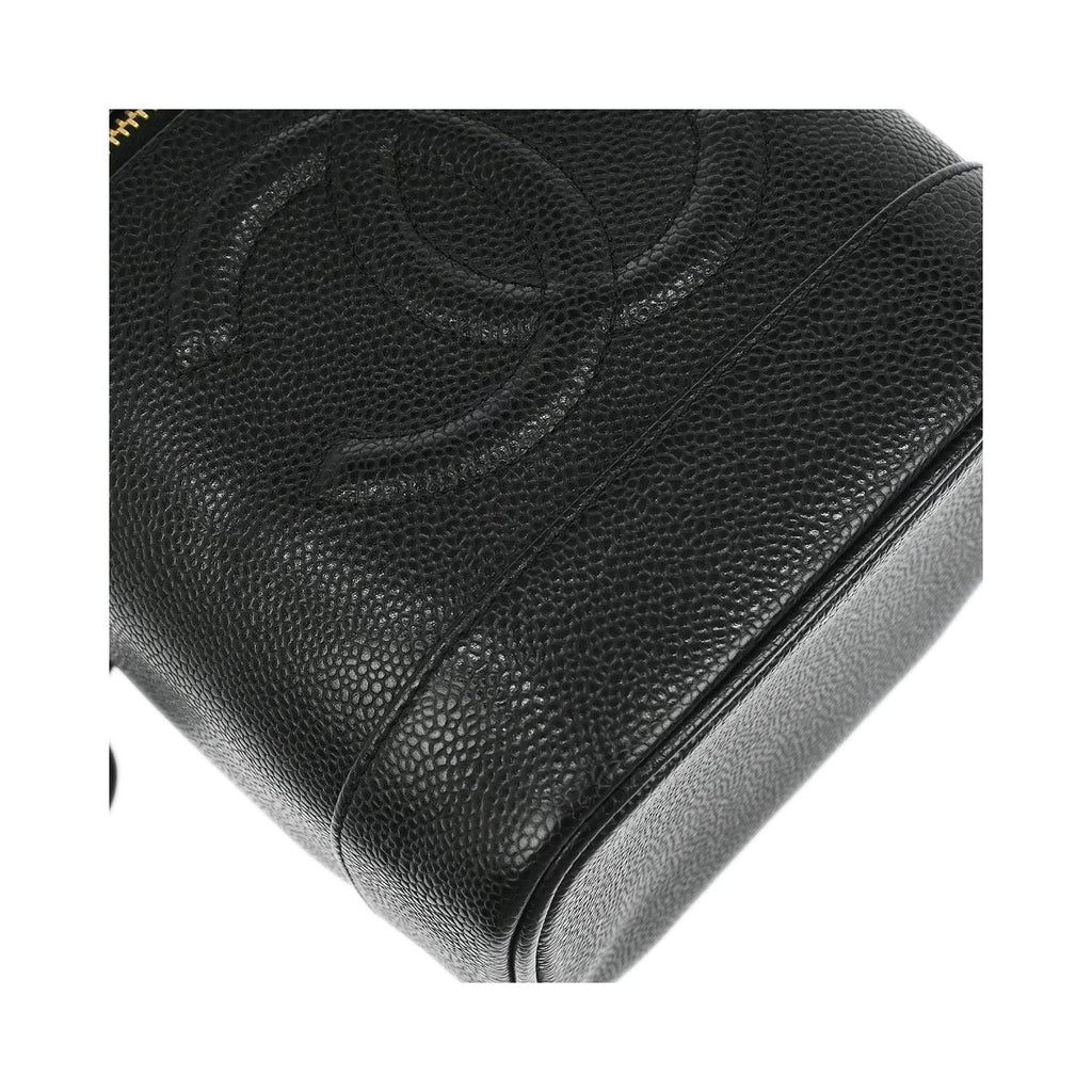 Sac À Main Chanel Vintage Timeless Cosmetic Case Small Cuir - Noir