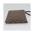 Bolso Louis Vuitton Neverfull Pochette MM de lona - marrón