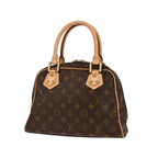 Sac À Main Louis Vuitton Manhattan Pm Toile - Marron