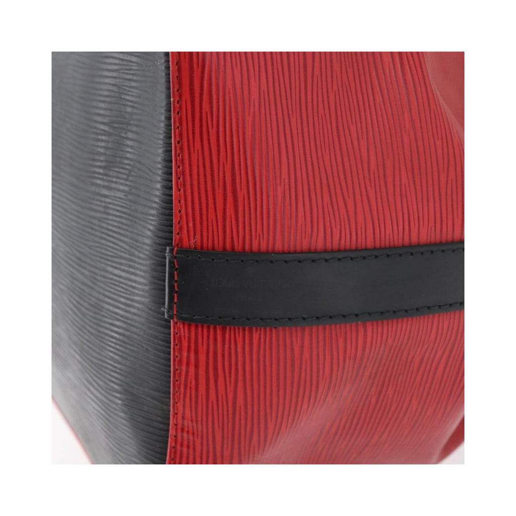 Sac Porté Épaule Louis Vuitton Bicolor Petit Noe Handbag Cuir - Rouge