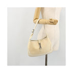 Sac À Main Gucci Vintage Jackie Shoulder Toile - Beige