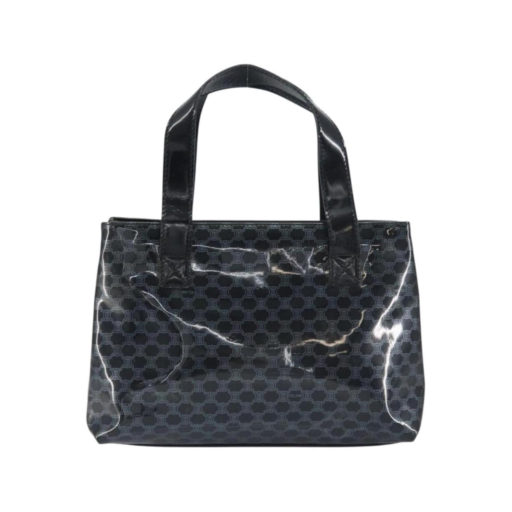 Cabas Celine Vintage Macadam Shopper Tote Plastic - Noir