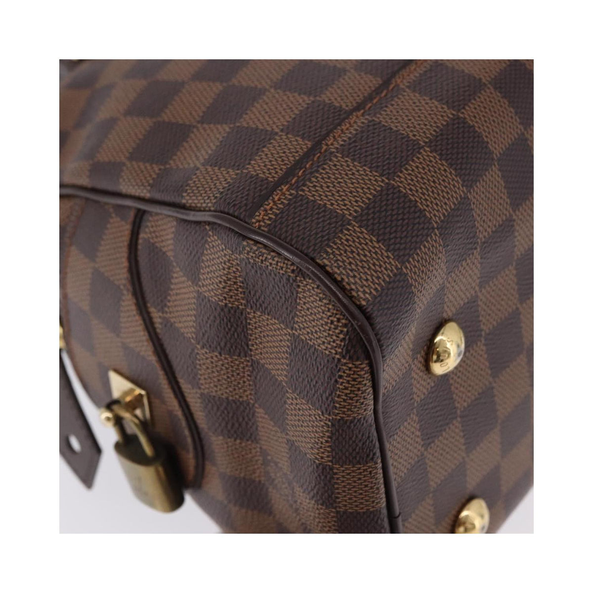 Sac À Main Louis Vuitton Duomo Boston Toile - Marron