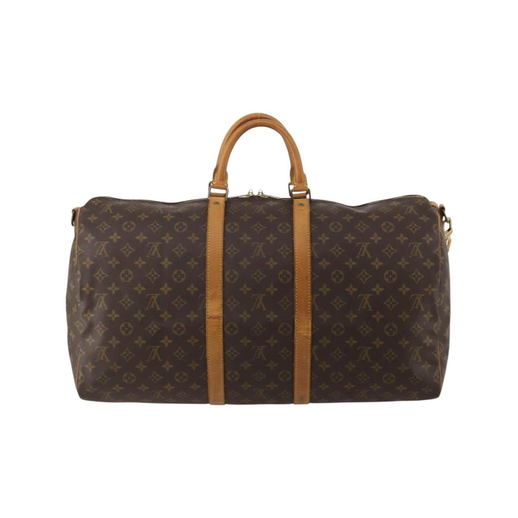 Sac De Voyage Louis Vuitton Keepall Bandoulière 60 Toile - Marron