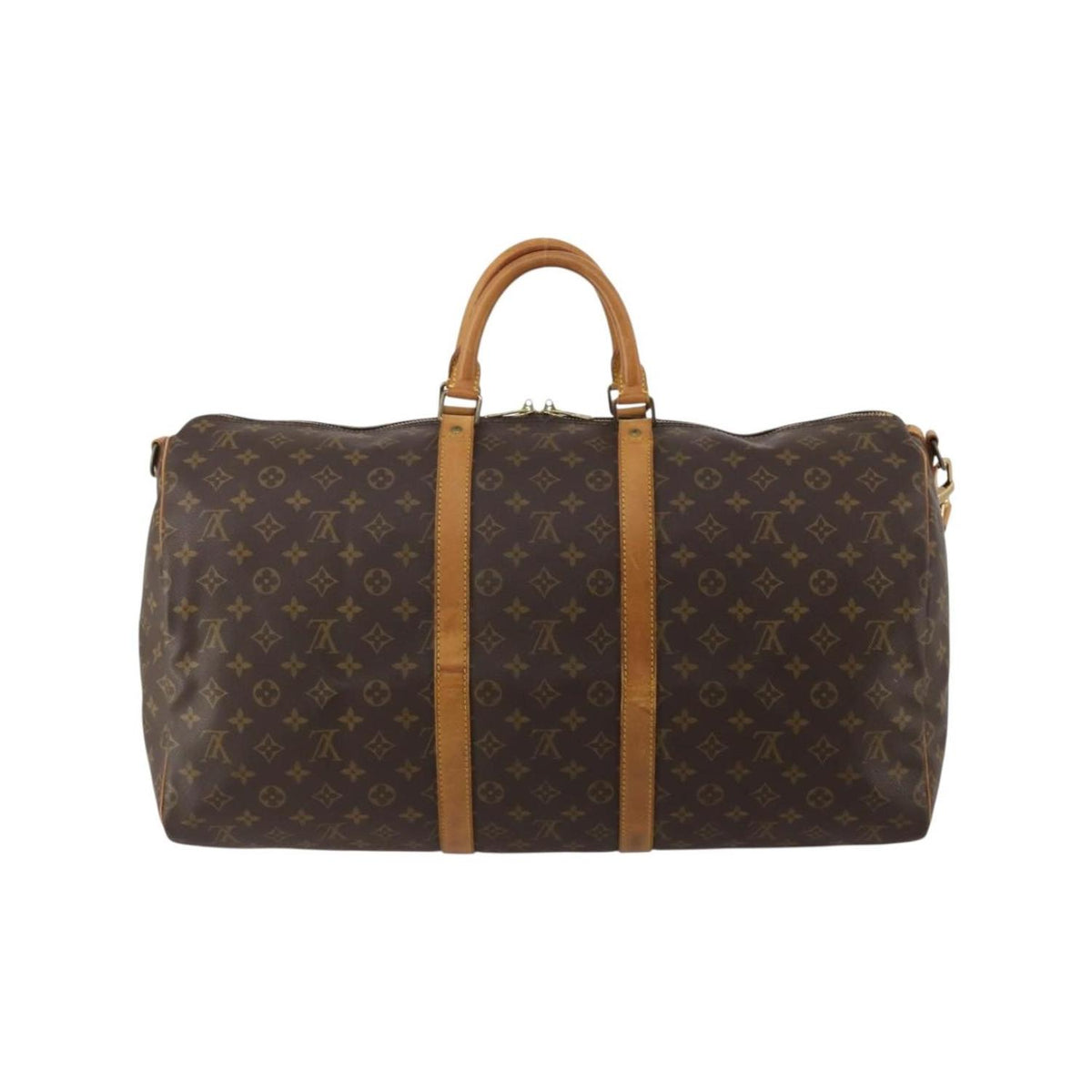 Sac De Voyage Louis Vuitton Keepall Bandoulière 60 Toile - Marron