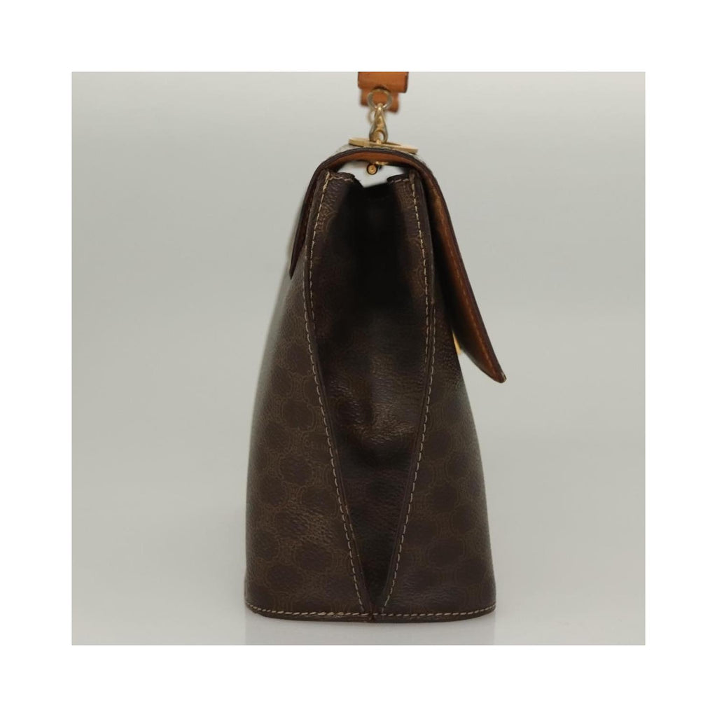 Sac À Main Celine Macadam Handbag Toile - Marron