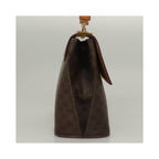 Sac À Main Celine Macadam Handbag Toile - Marron