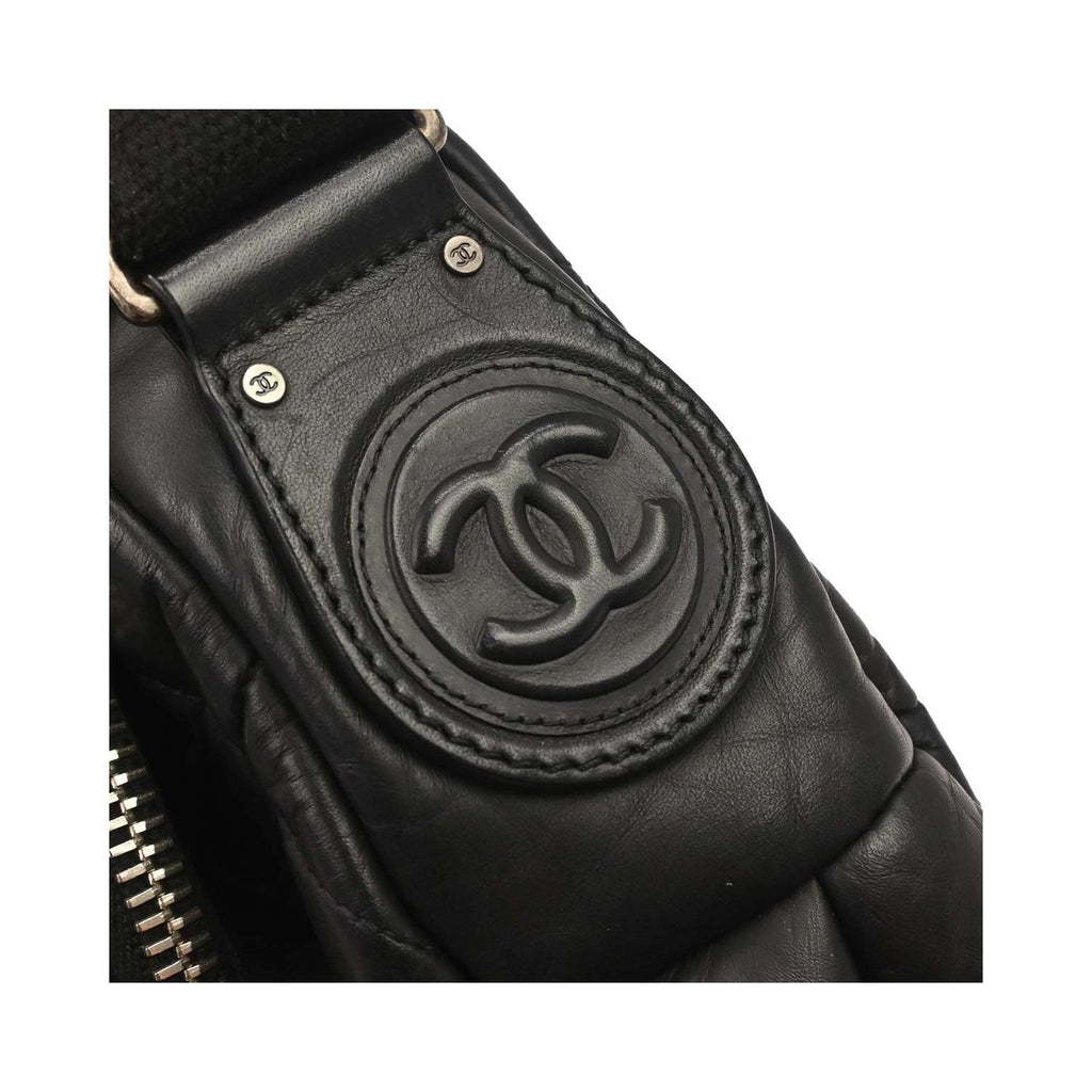 Sac Porté Épaule Chanel Expandable Flap Messenger Large Cuir - Noir
