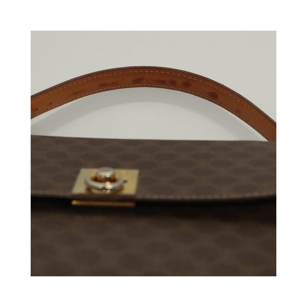 Sac À Main Celine Macadam Handbag Toile - Marron