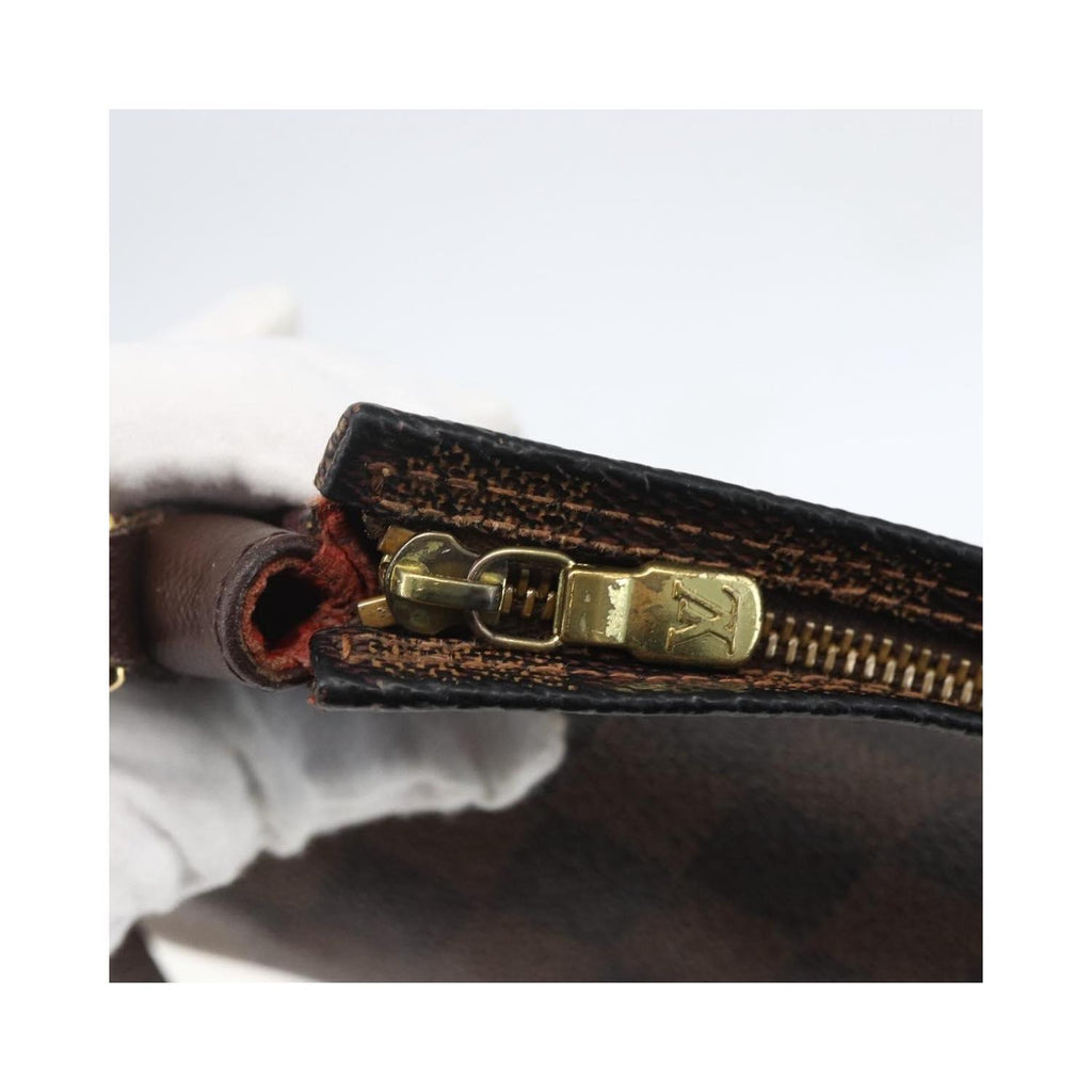 Pochette Louis Vuitton Trousse Make Up Small Toile - Marron