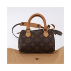 Louis Vuitton Speedy Mini HL Canvas Handbag - Brown