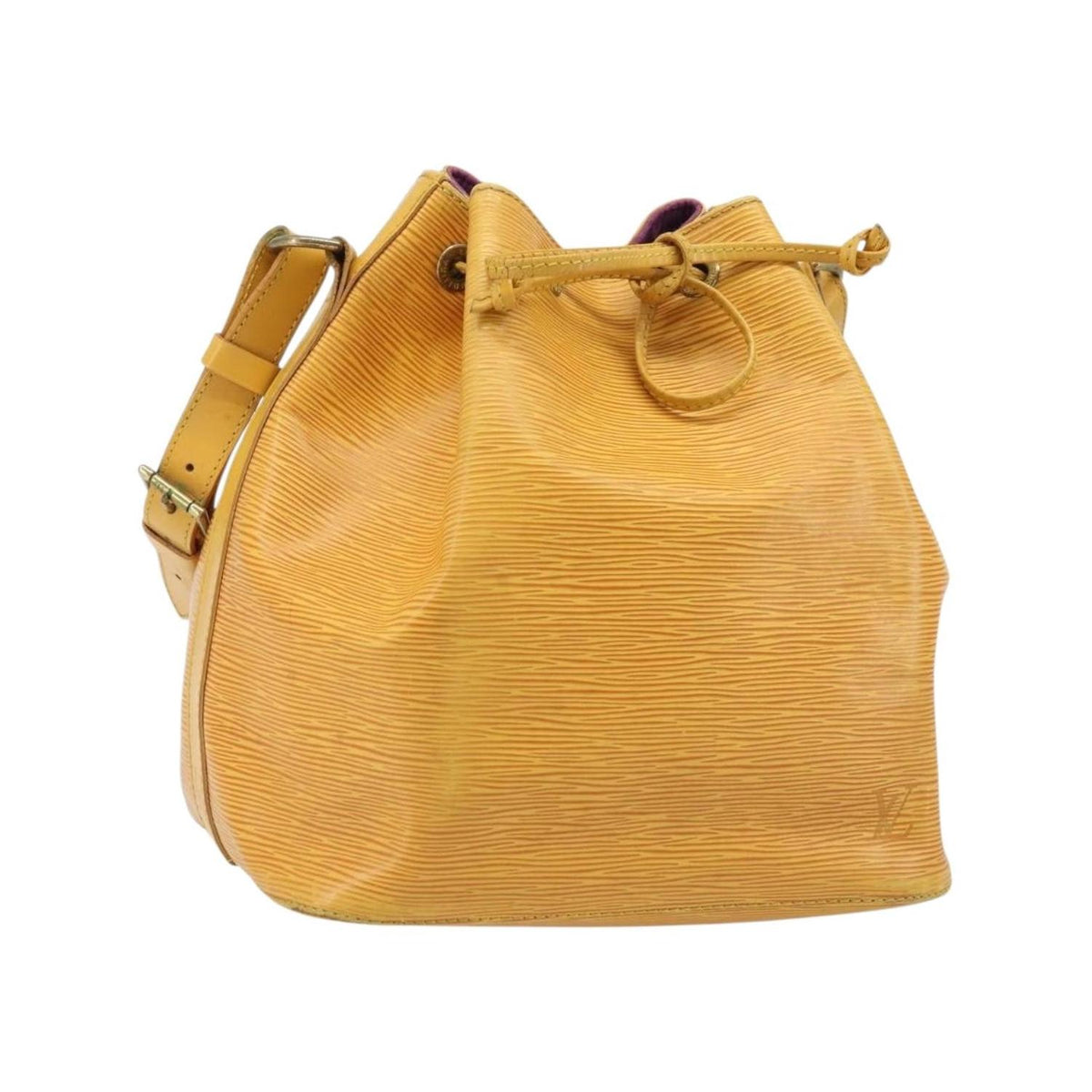 Sac Porté Épaule Louis Vuitton Petit Noe Medium Cuir - Jaune