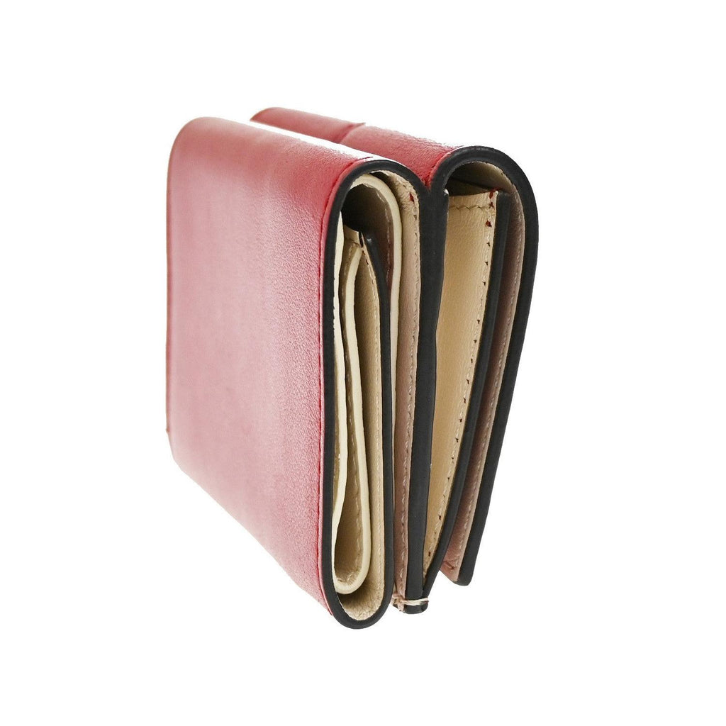 Portefeuille Fendi Peekaboo Long Cuir - Rouge