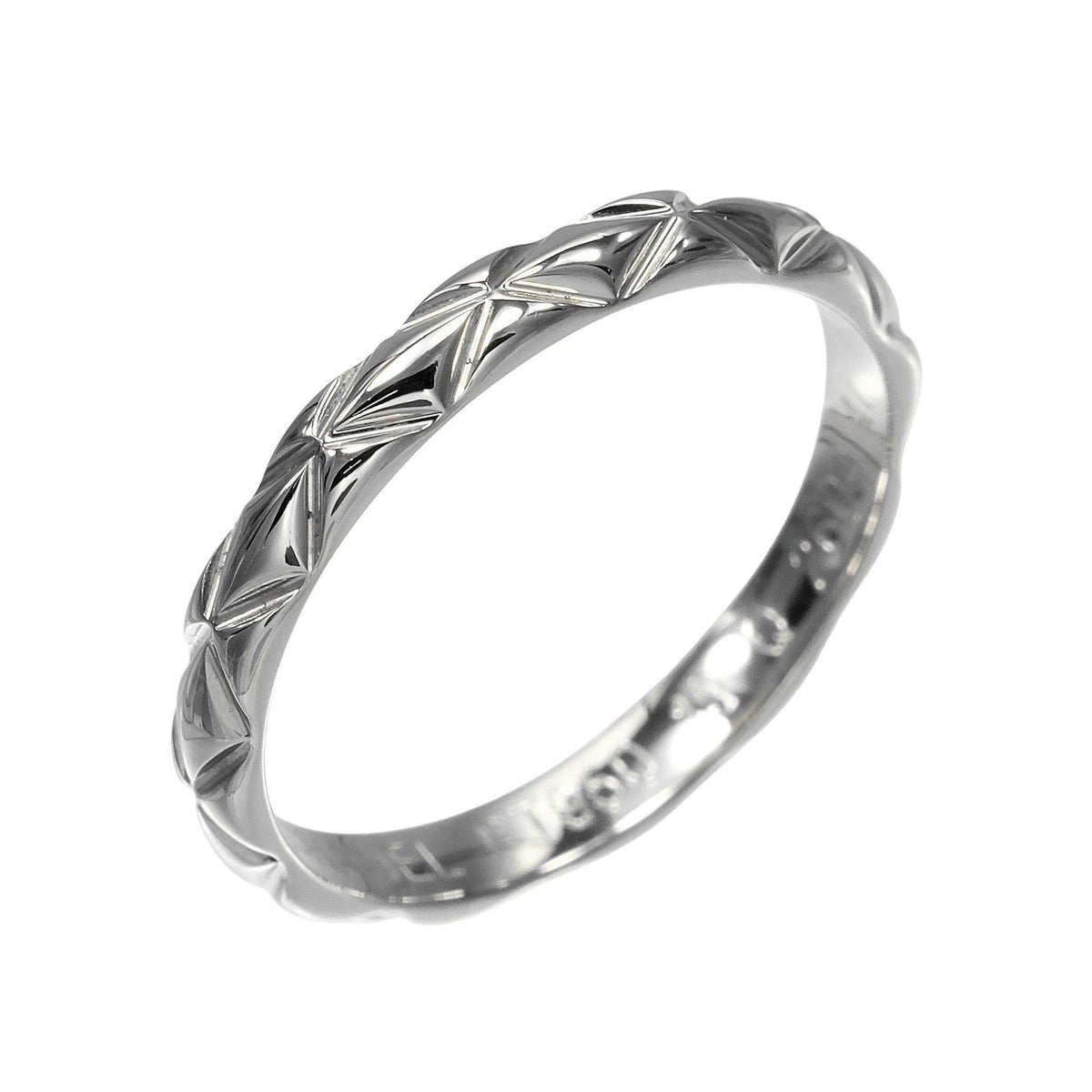 Bague Chanel Matelasse Platinum - Argent