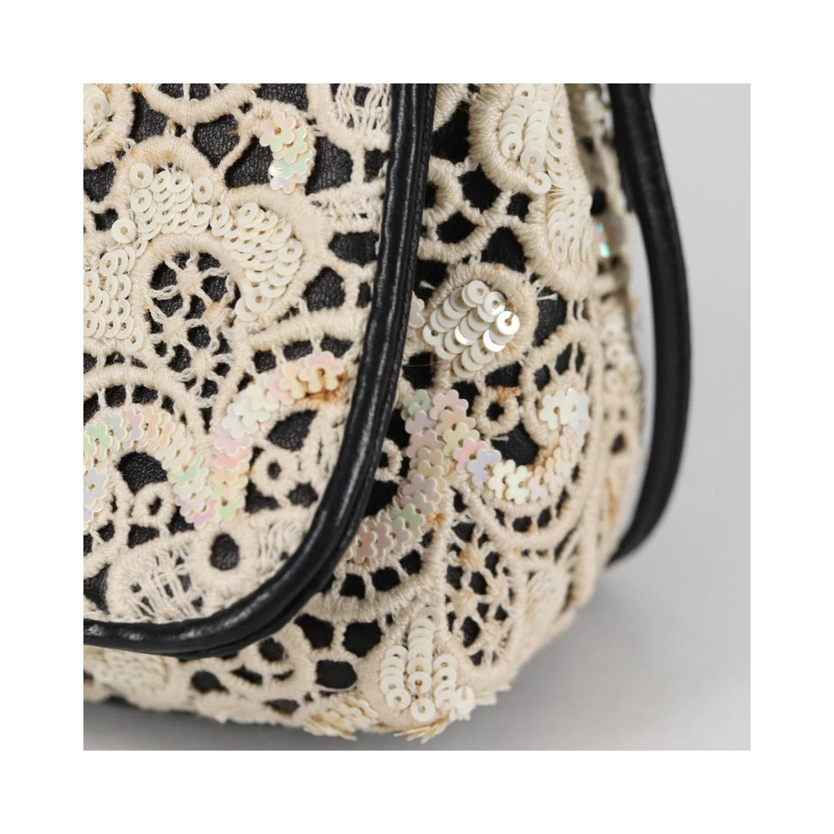 Sac Porté Épaule Chanel Floral Cc Flap Bag Cuir - Blanc