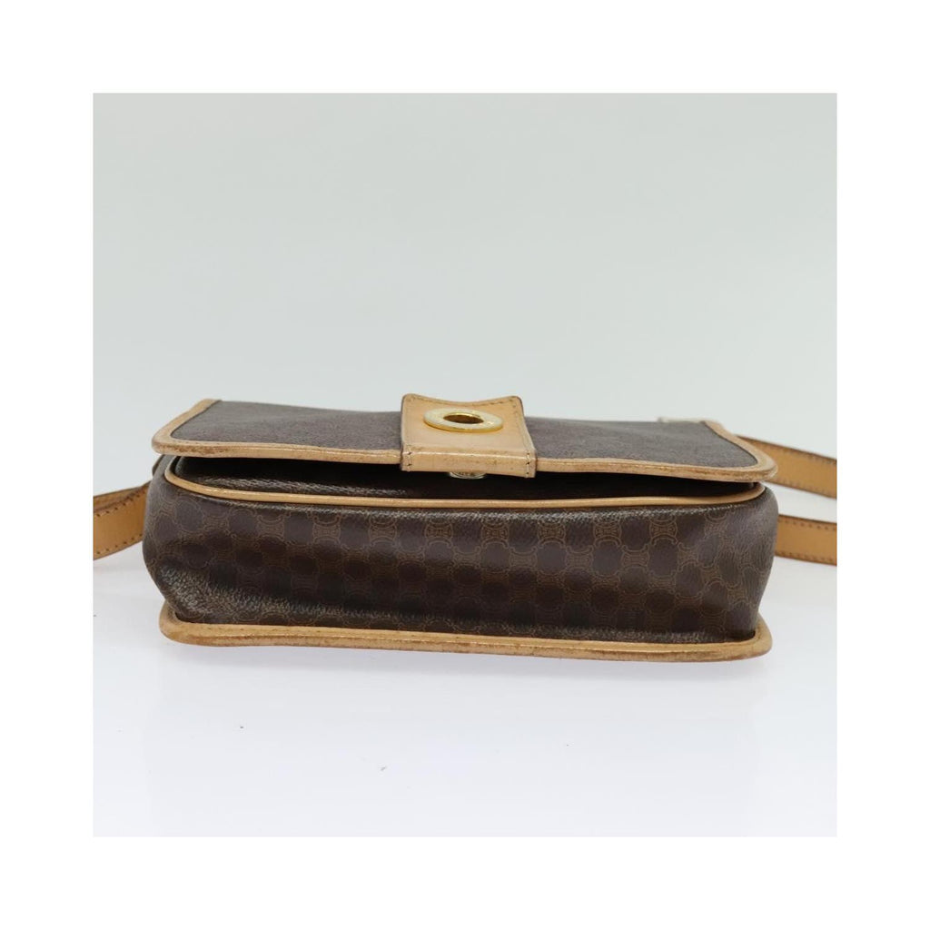 Sac Celine Macadam Shoulder Bag Toile - Marron