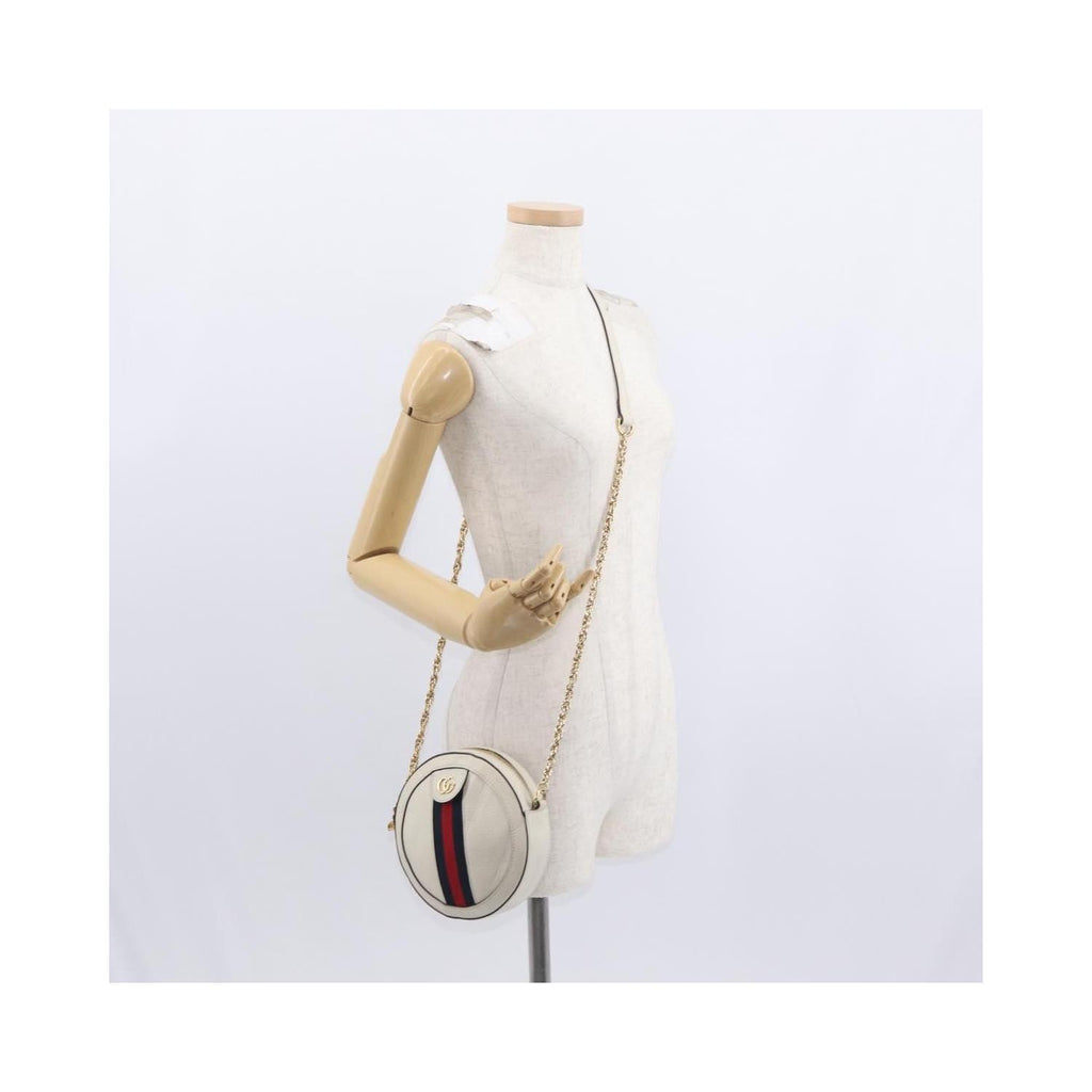 Sac Porté Épaule Gucci Gg Marmont Medium Cuir - Blanc