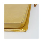 Pochette Louis Vuitton Mott Handbag Cuir Verni - Beige