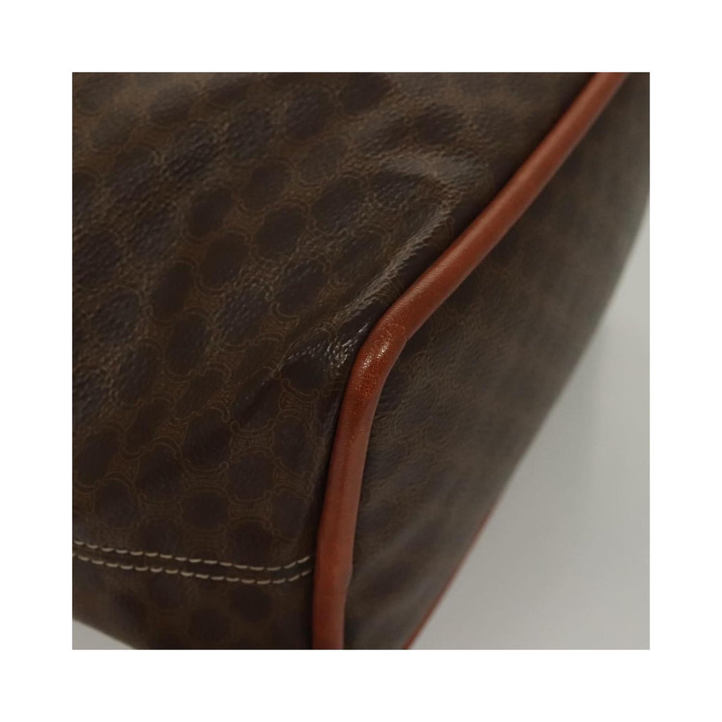 Sac À Main Celine Macadam Handbag Toile - Marron