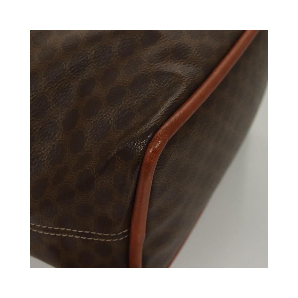 Sac À Main Celine Macadam Handbag Toile - Marron