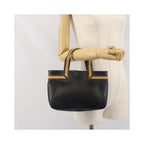 Cabas Gucci Vintage Web Tote Cuir - Noir