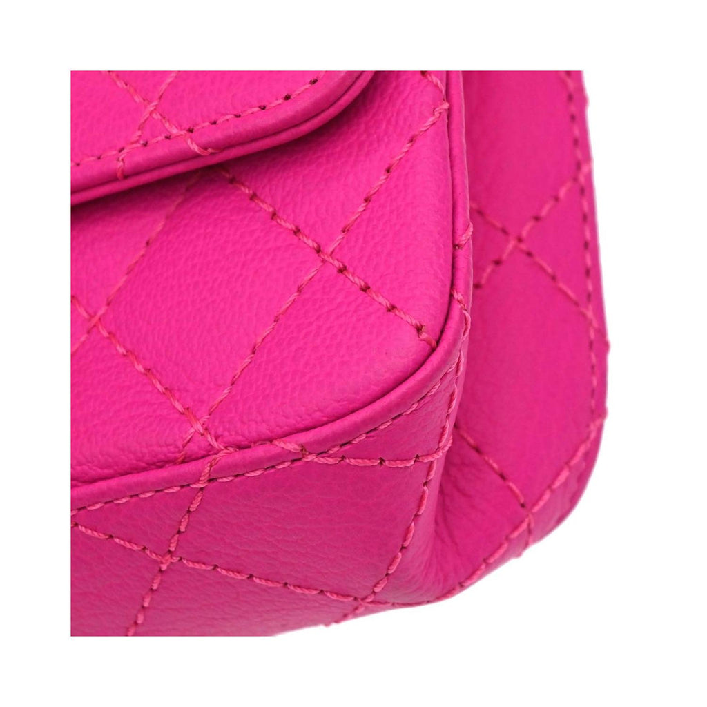 Chanel - Sac Porté Épaule Reissue 2.55 Flap Clutch Cuir - Rose