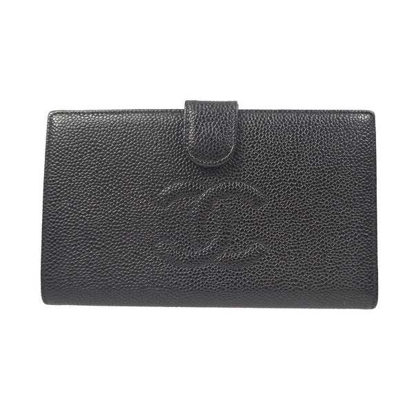 Cartera francesa Chanel Timeless CC Caviar larga