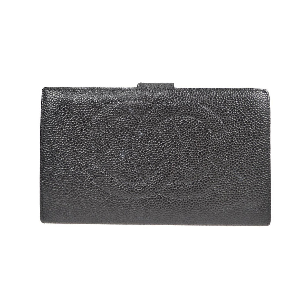 Portefeuille Chanel Timeless Cc French Long Cuir - Noir